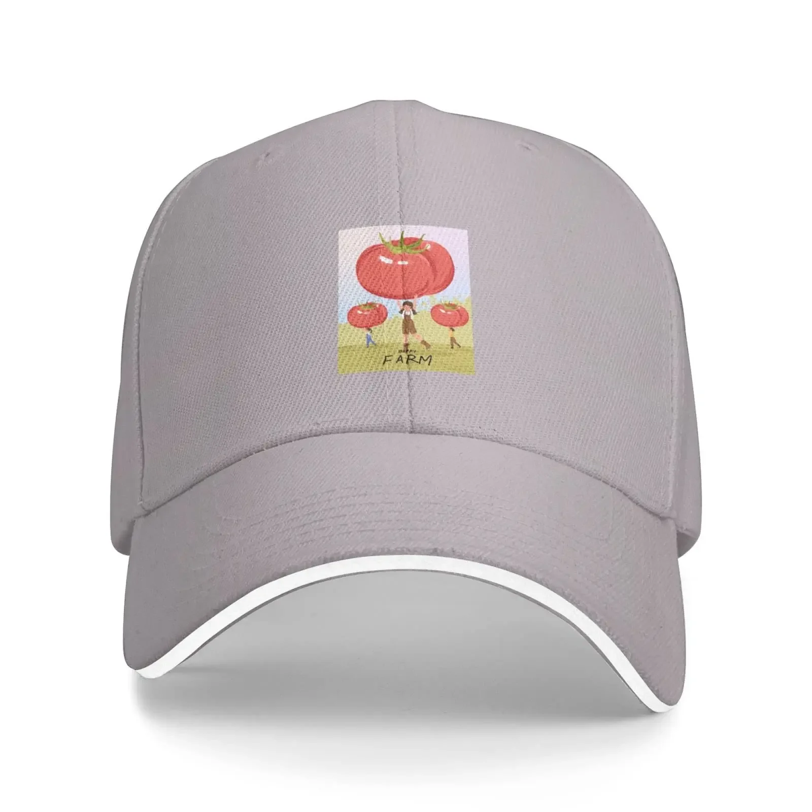 The Farmer and The Tomato Baseball Cap for Men Women Adjustabl Unisex Golf Trucker Hats