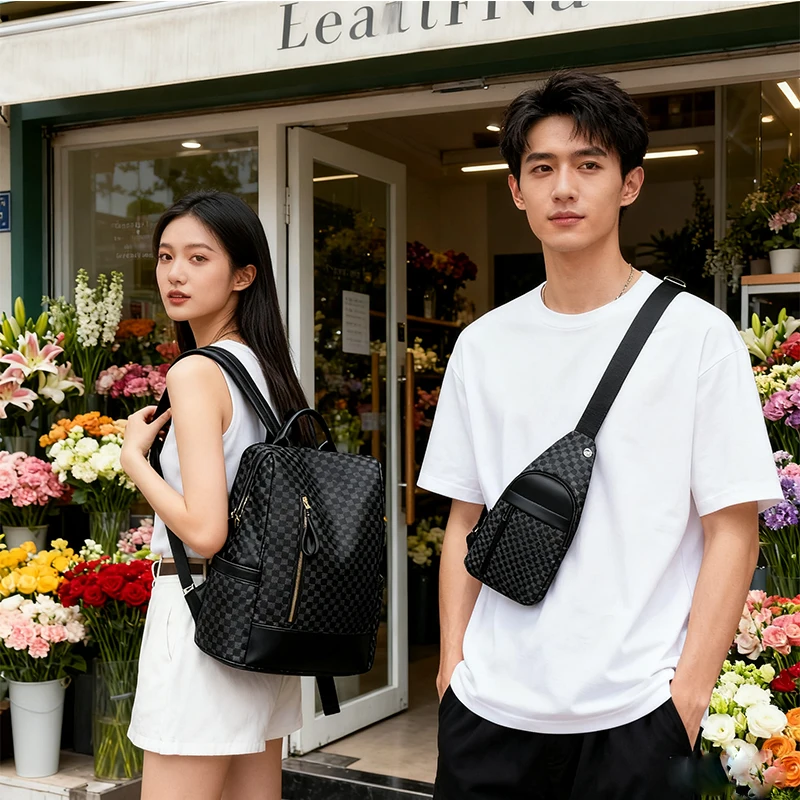 Moda unissex versátil bolsa mensageiro ombro crossbody estilo design neutro para homens mulheres negócios casual deslocamento diário durável