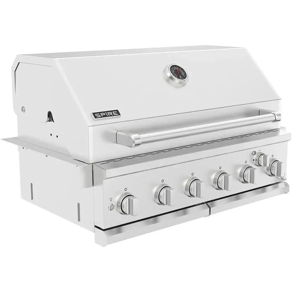 

Grill BuiltHead, 6-Burner with Rear Burner Propane Grill, Convertible to Natural Gas, 36 inches Built-In Islan