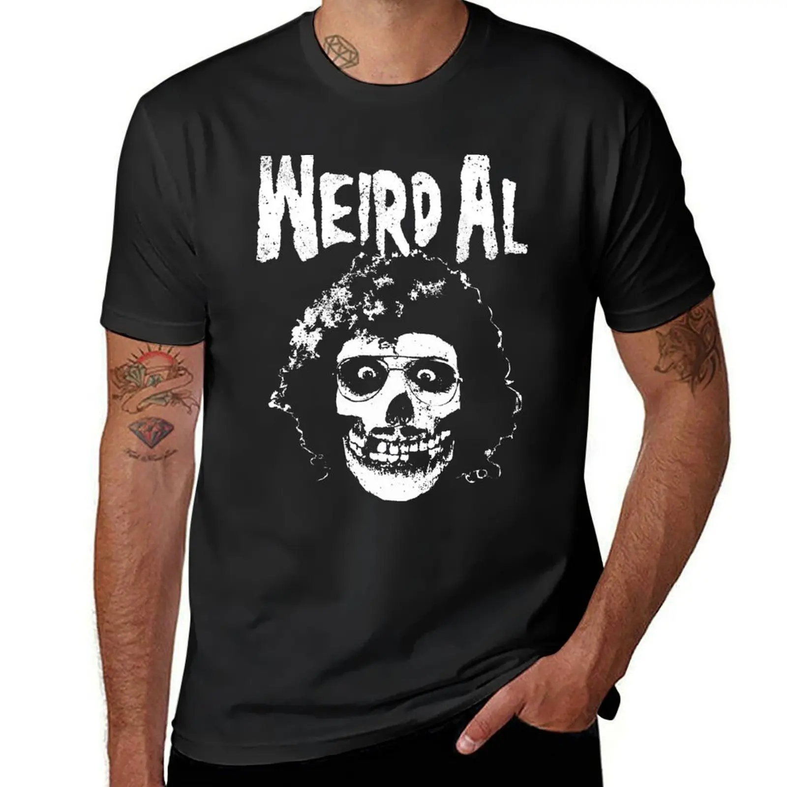 

Weird Al meets the Misfits - White T-Shirt graphic t shirt vintage funny gifts Personalized t-shirt anime plus size men clothing