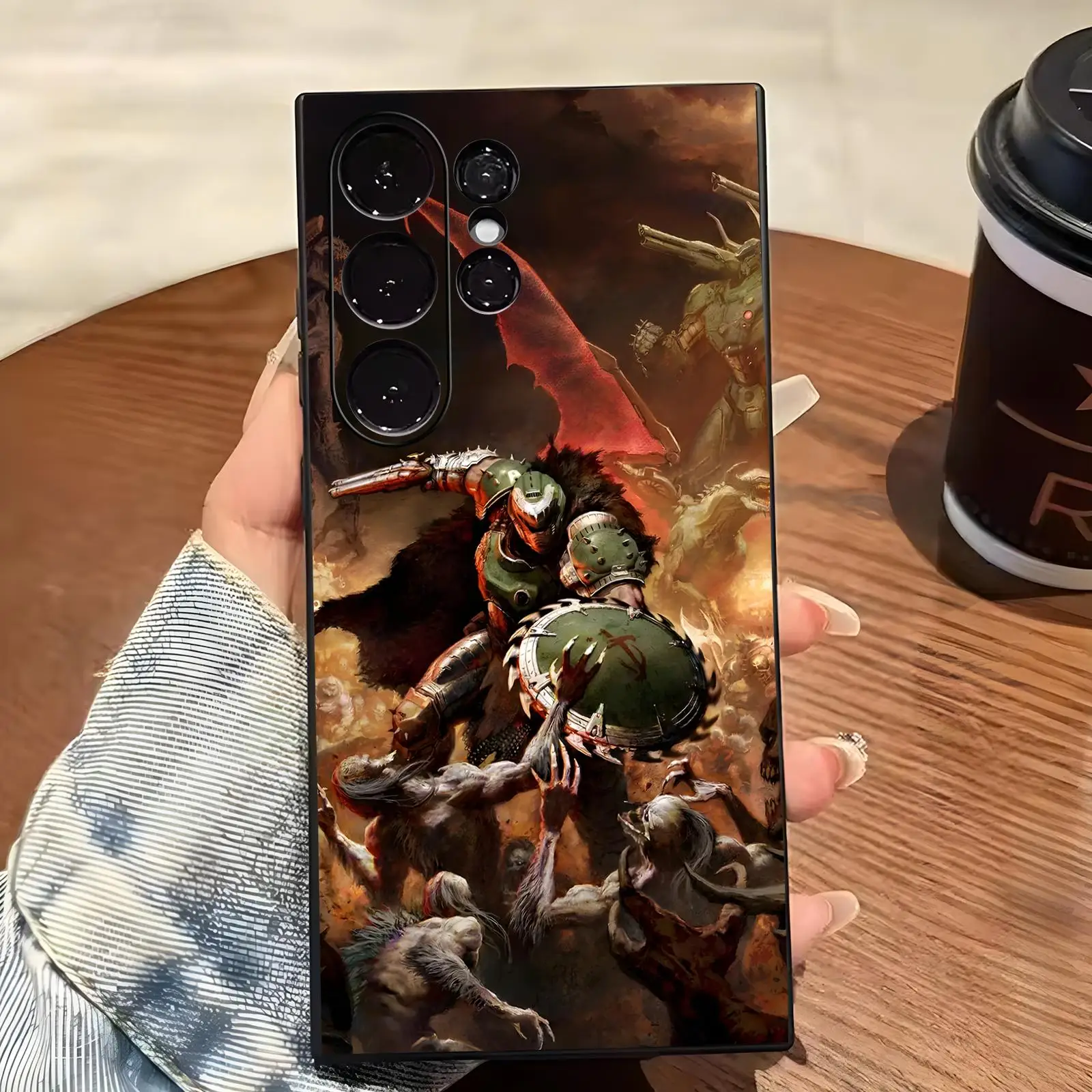 HOT GAME DOOM  Phone Case For Samsung S26 S25 S24 S23 S22 S21 S20 Ultra Note20 Anti-Drop Soft Black Case