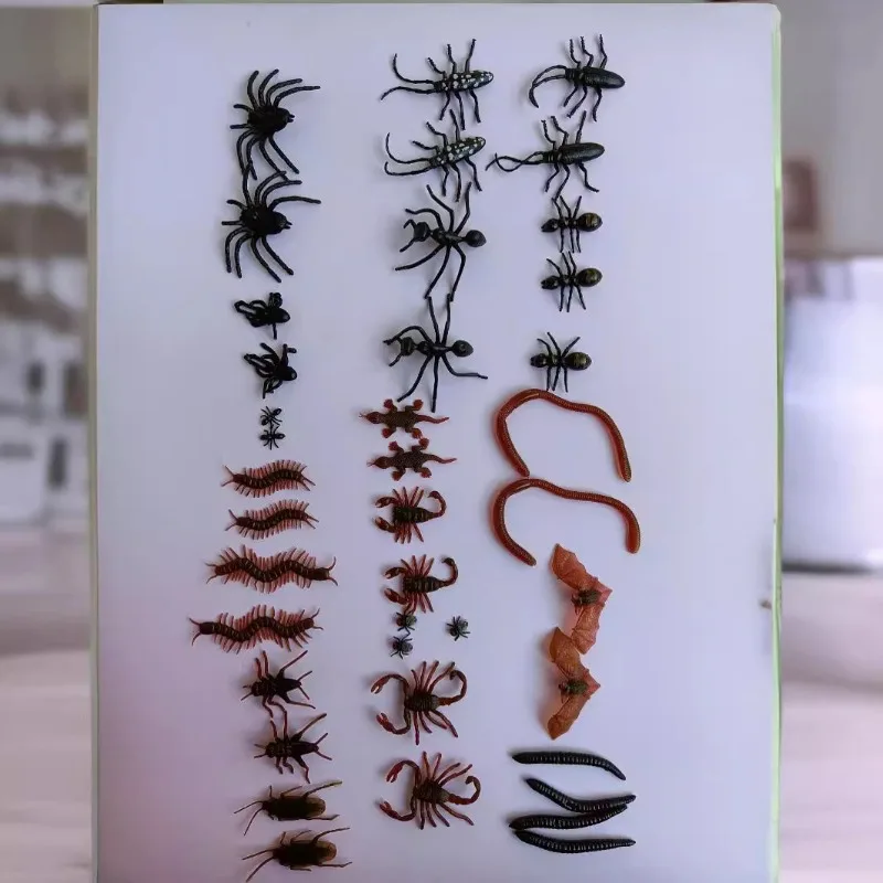 5/10pcs Biomimetic Insects Simulation Bug Spider Centipede Scorpion Cockroach Plastic Prank Bug Funny Scary Trick Props