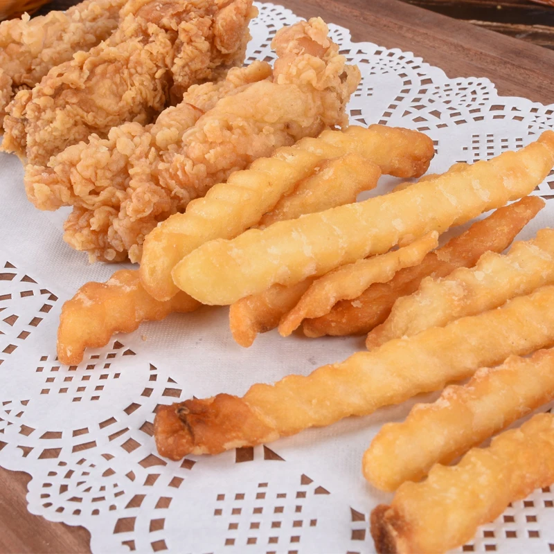 Tappetini di carta all'ingrosso Centrini di pizzo che assorbono olio Centrelli di carta bianca con bestseller di fabbrica