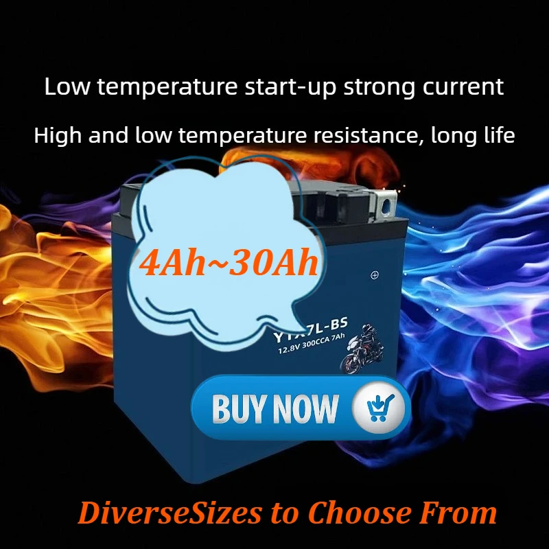 

LiFePO4 Motorcycle Lithium Battery 12.8V High Performance Long Life Fast Charging for Yamaha for Suzuki Scooters