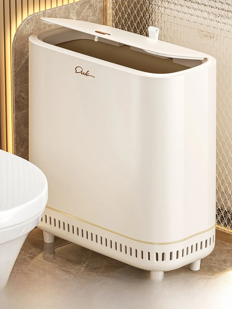 home-use-trash-can-with-stand-pressure-bag-cover-bathroom-toilet-embedded-paper-basket-sanitary-floor-cleaning-tool-half-circ