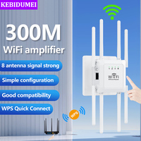 300Mbps WiFi Router 8 Antenna 2.4Ghz Wireless WiFi Repeater WiFi Range Extender WiFi Relay Amplifier Wi-Fi Booster Range Signal