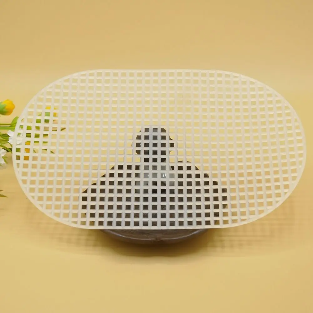 DIY Plastic Weaving Plastic Mesh Cloth Oval Handmade Bags Making Grid Hook Craft Bag Fixed Grid Sheet Bag Accessories