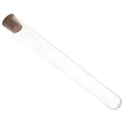 16x150mm Borosilicate Test Tubes with Cork Stoppers, 23ml Vol, Karter Scientific 201B1 (Pack of 10)