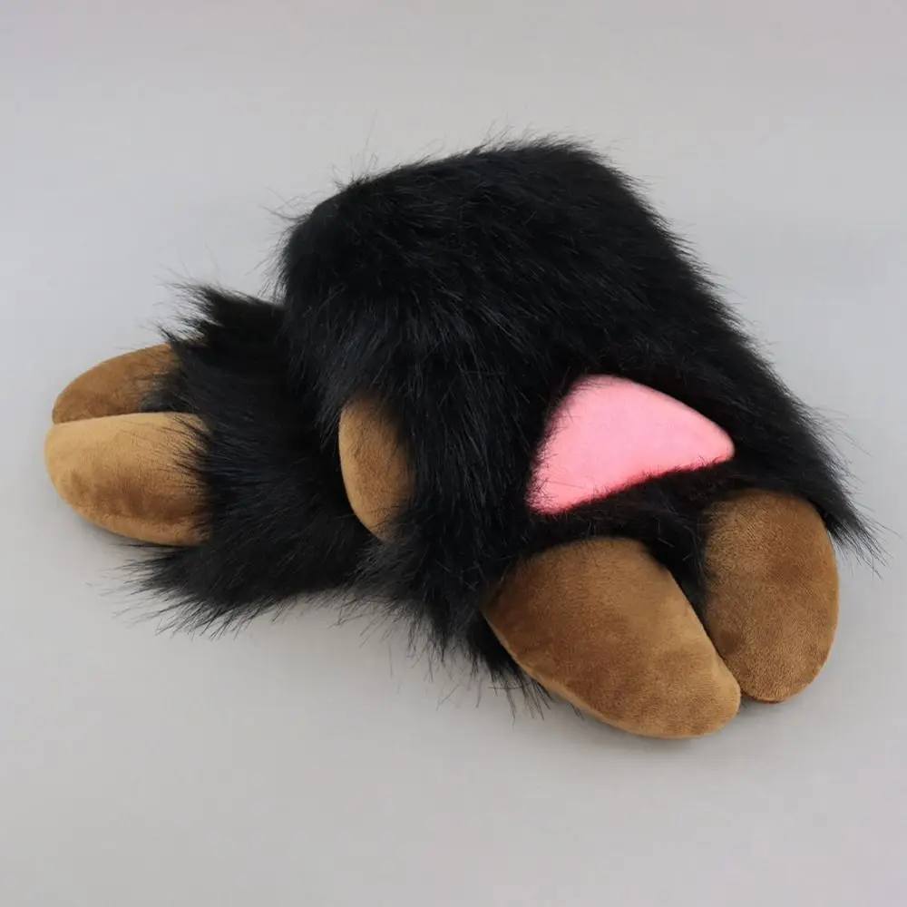 Kawaii الكرتون تأثيري حلي قفازات فروي Fursuit Kigurumi أفخم قفازات حافر الأغنام رشاقته الدافئة تأثيري الدعائم الهدايا #4