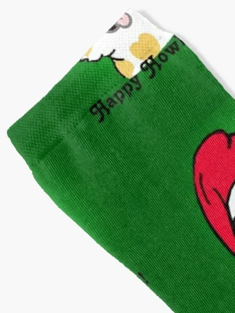 Happy Howlidays Socks cool colored cotton cartoon Men Socks Women's