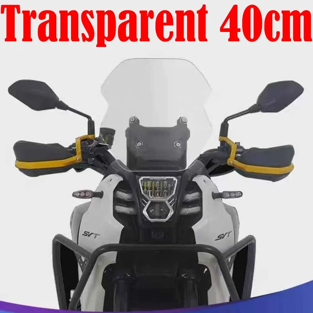 For QJMOTOR SVT 650 SVT 650X SVT650 SVT650X Modified windshield Heightened windshield Scooter Windscreen Wind Deflectors