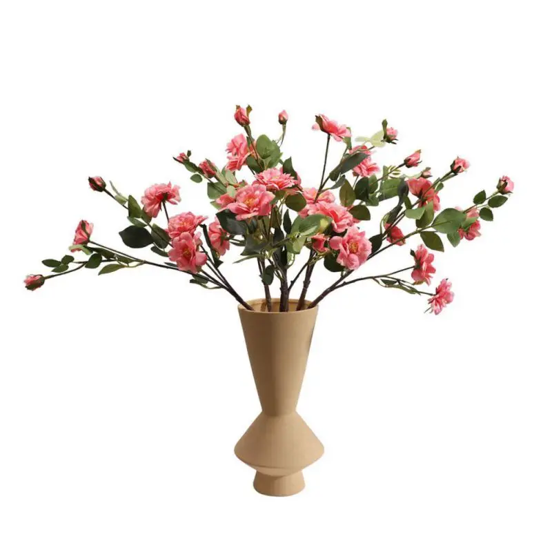 

5pcs Lifelike Artificial Rose Bouquet Durable Faux Flowers Plastic Fake Flower for Weddings Engagements Birthdays Home Decor