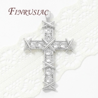 18K Gold Plated Jesus Cross Charms Pendants For Necklace Accessories DIY Jewelry Making Supplies Evil Eye Pendants