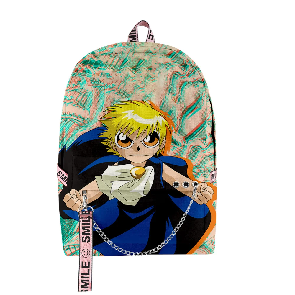 

Popular Novelty Youthful School Bags Unisex Zatch Bell Anime Travel Bags 3D Print Oxford Waterproof Notebook Shoulder Backpacks