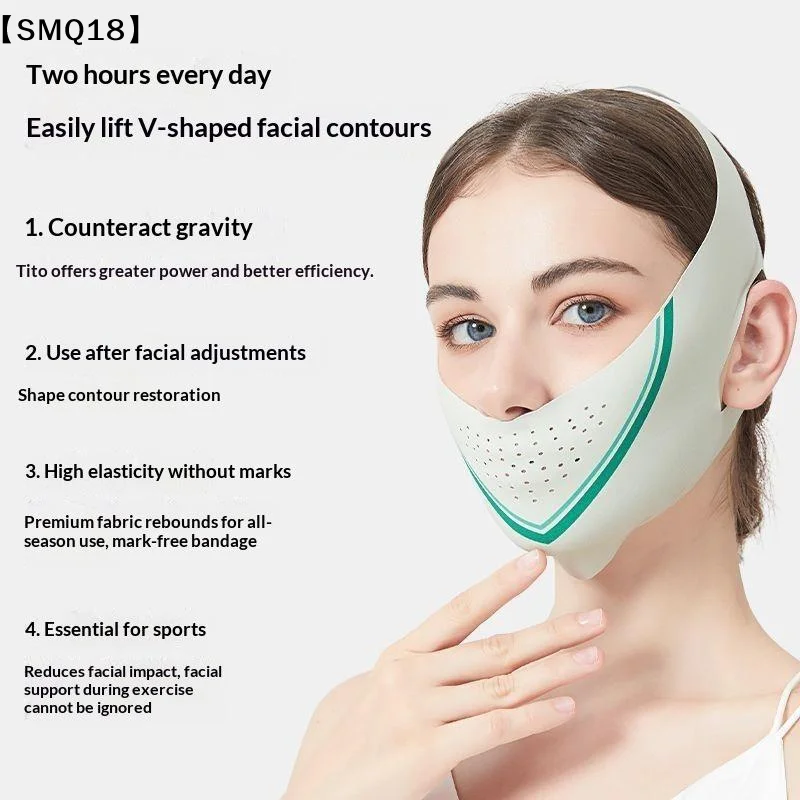 Design Chin Up Mask V Line Shaping Face Masks Face Sculpting Sleep Mask Facial Slimming Strap Face Lifting Belt【SMQ】