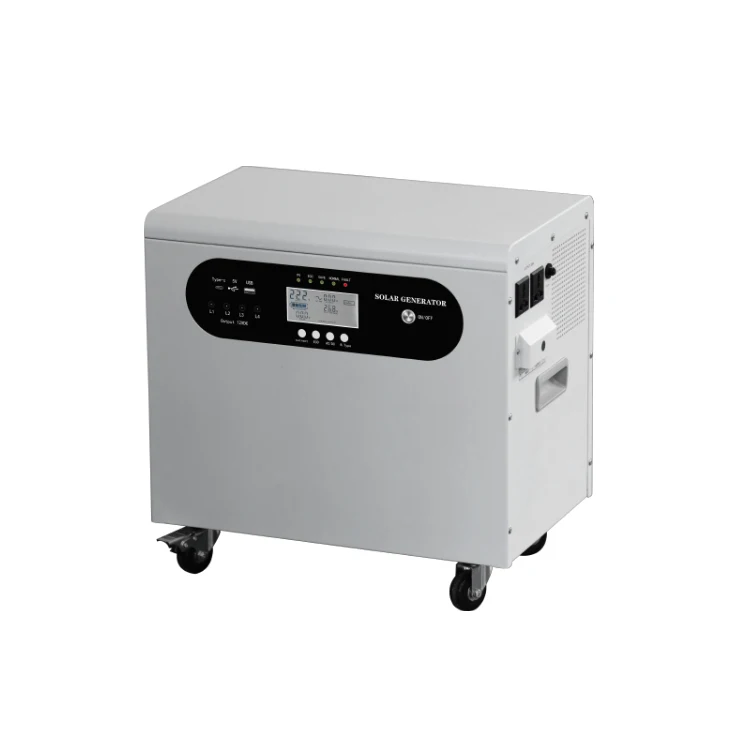 All‑in‑one LiFePO4 Battery Energy Storage System Wheeled Design AC380V 3‑Phase Output For Solar Off‑Grid Application
