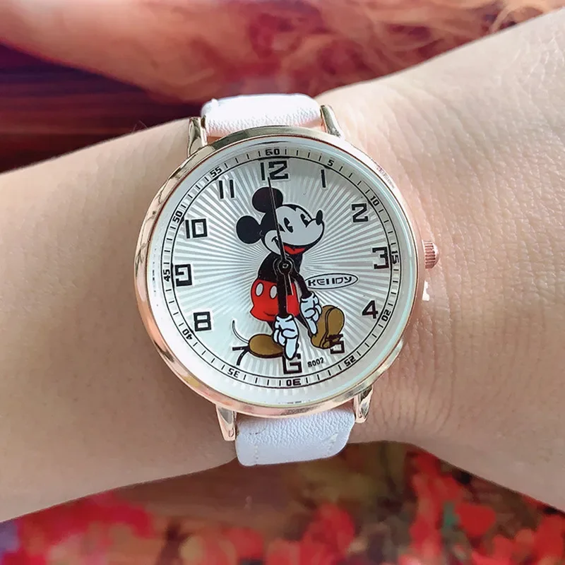 Disney Mickey Mouse Children's Watch Kawaii Minnie Children Fashion Watches Cartoon Quartz Wrist Watch Kids Gifts