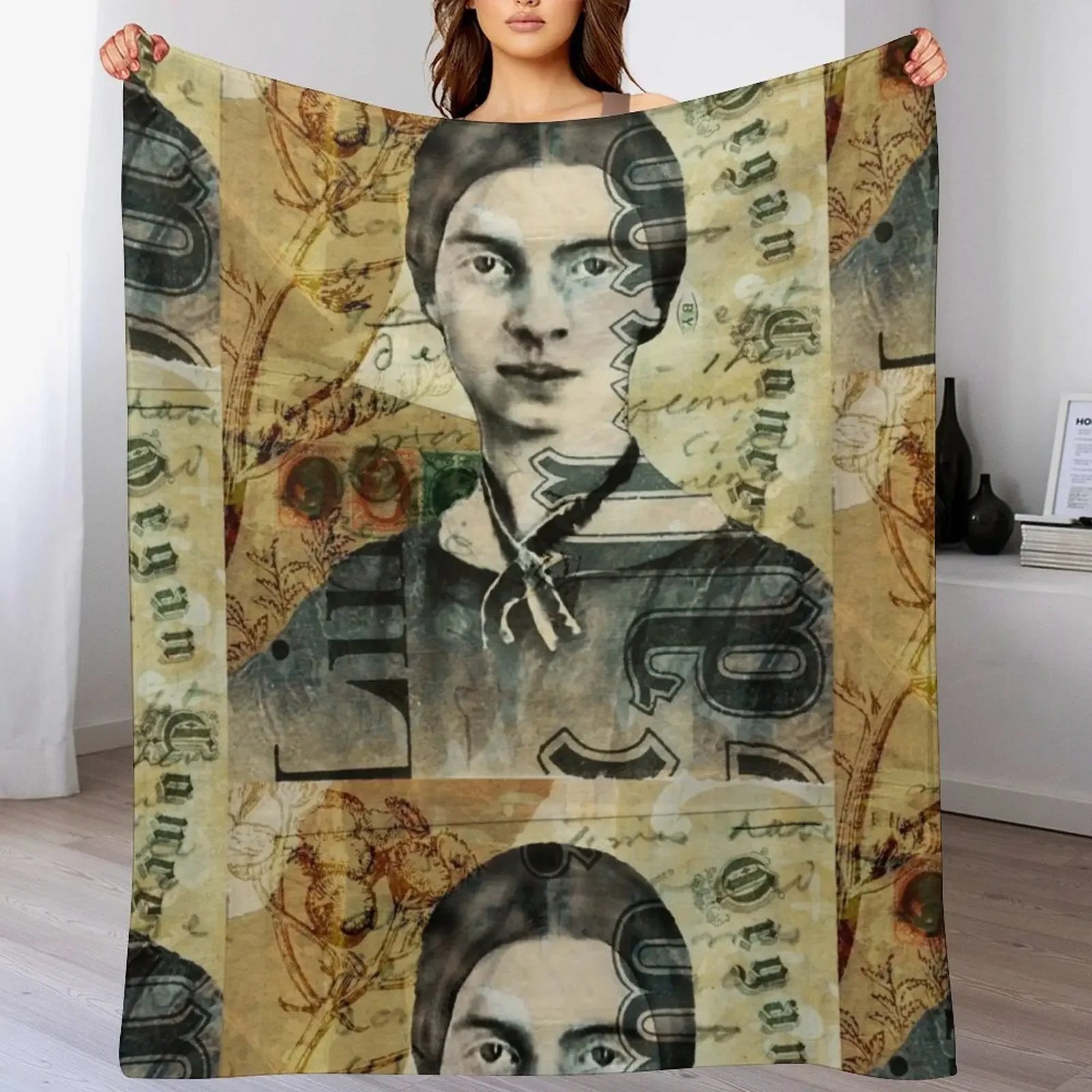 

Letters from Emily Throw Blanket Vintage Tourist Decorative Sofa Multi-Purpose Blankets