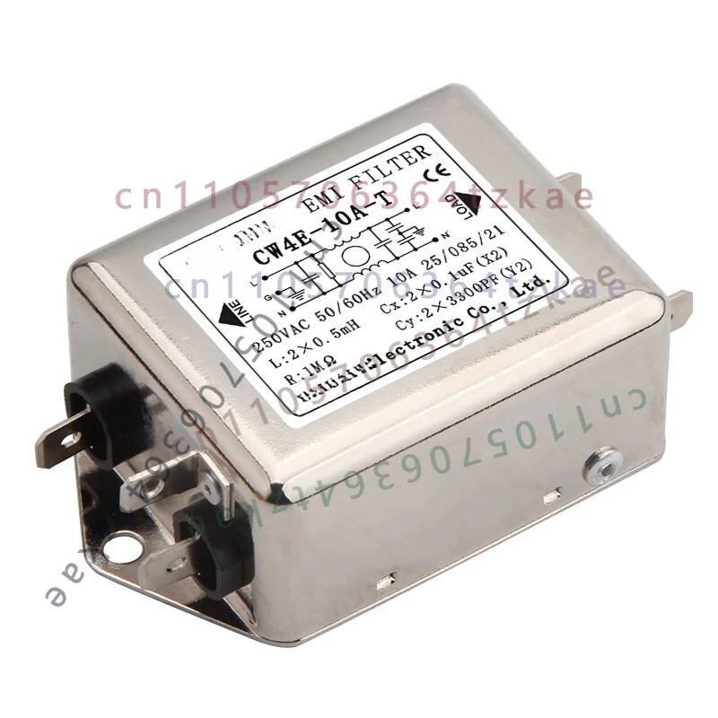 1pcs CW4EL2-10A-T EMI Filter Double Section Power Filter 250V 10A