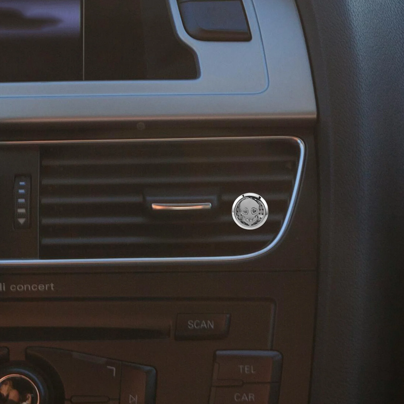 

Eye-Catching Skull Car Aroma Clip Versatile Use in Cars Homes Offices Air Vent Decor Car Clip Dashboard Decorations