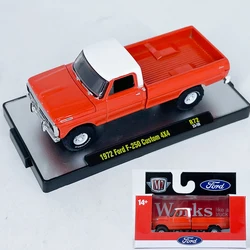 M2 Machines 1/64 1972 Ford F-250 Custom Red Die-cast Alloy Car Model Collection Gift Toy