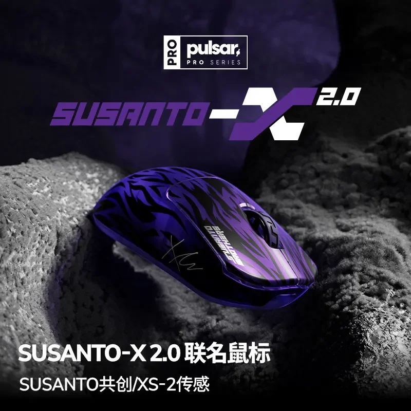 Pulsar Pro SUSANTO-X2.0 Wireless Mouse 3 Mode Gaming Esports Mouse Bluetooth M/L Size Ergonomics SUSANTO-X2.0 Mice Gamer Gifts