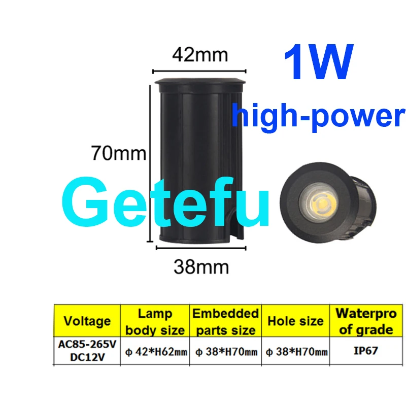3w 5w 10w led garten leuchte ip67 ac110v 220v dc12v strahler außen einbau unterirdische lampe boden landschafts beleuchtung – Detail 11