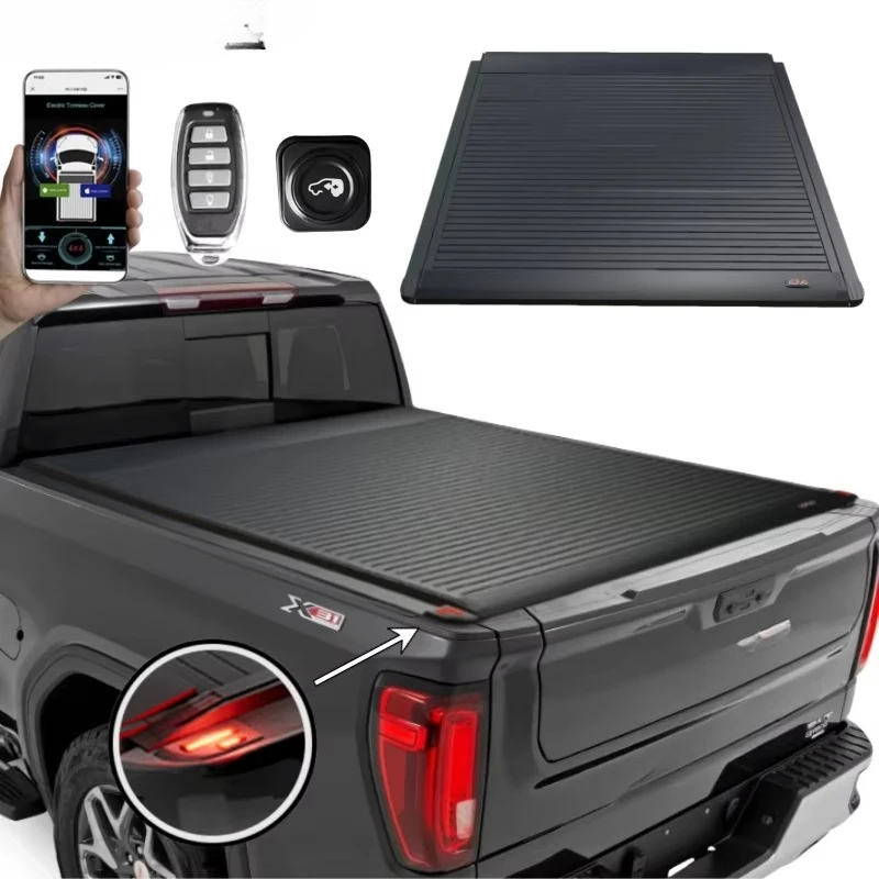 

Electric Retractable Tonneau Cover Waterproof with Lock for Sierra 1500 2500 HD Denali 6.5ft Bed 2005-2006 2021-2025