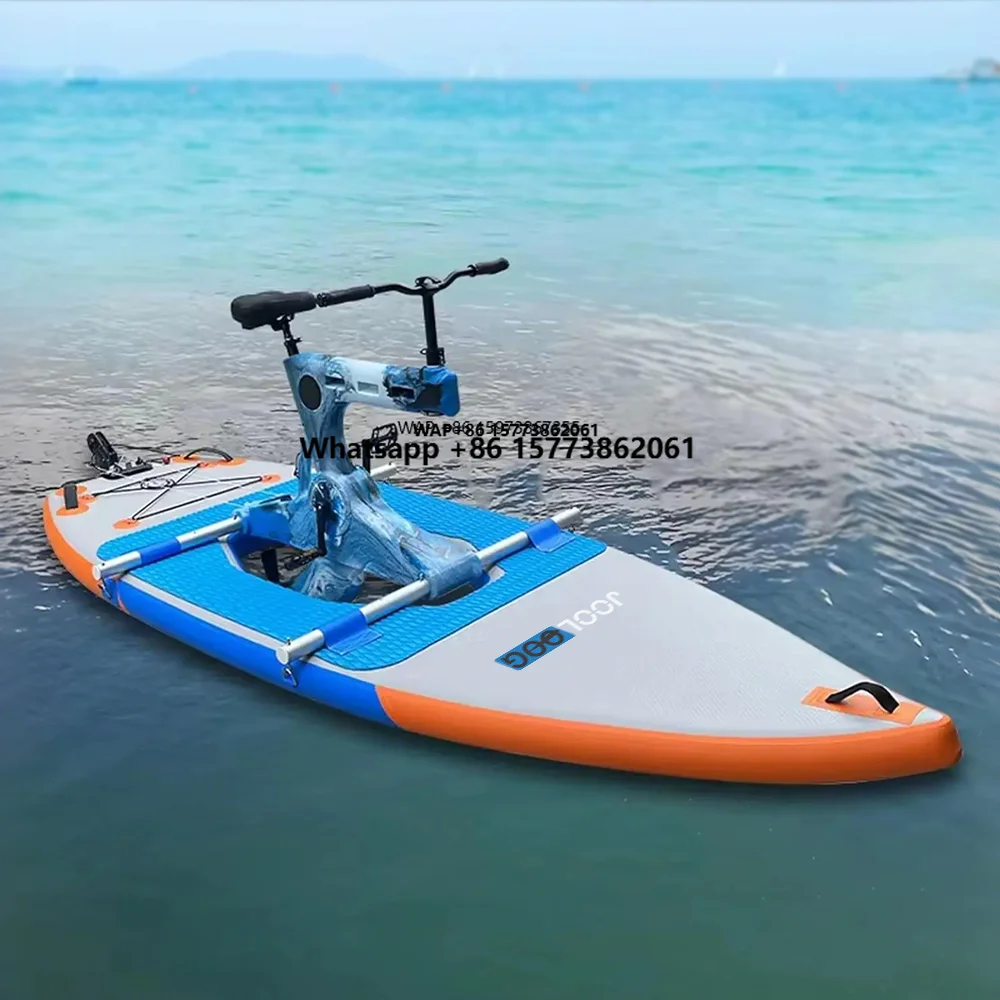 

High Quality Single Person Aqua Cycling Equipment Water Bike Pedal Boat Bicycle for Water Sports