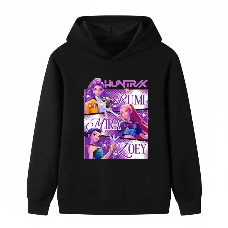 K POP ربيع الخريف الفتيان والفتيات مقنعين البلوفرات الكرتون المطبوعة الأطفال بلوزات غير رسمية الاطفال رقيقة تنفس الرياضة قمم