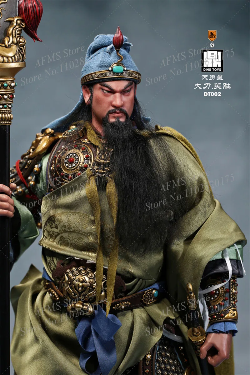 Mr.Z Toys DT002 1/6 مقياس تحصيل الشكل أسطورة المياه الهامش الجندي القديم دا داو غوان شنغ 12 بوصة عمل الشكل