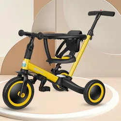 Children's balance bike, slide bike, three wheeled pedal baby slide bike, children's learning stroller, baby stroller