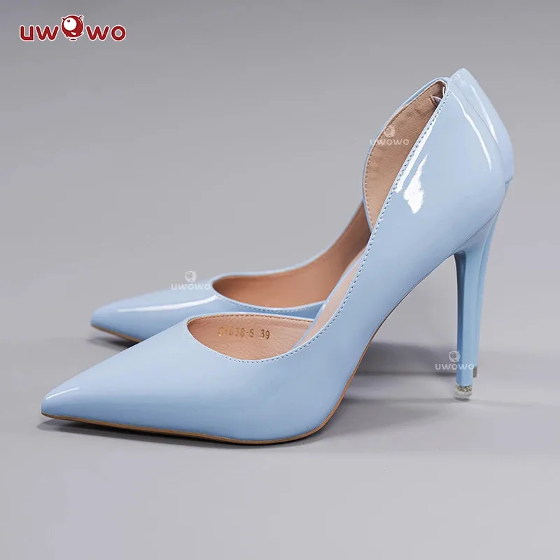 

CyUWOWO Косплей Marinn Kitagawaa Blue Bunny Обувь для косплея High-Heeels Косплей Обувь