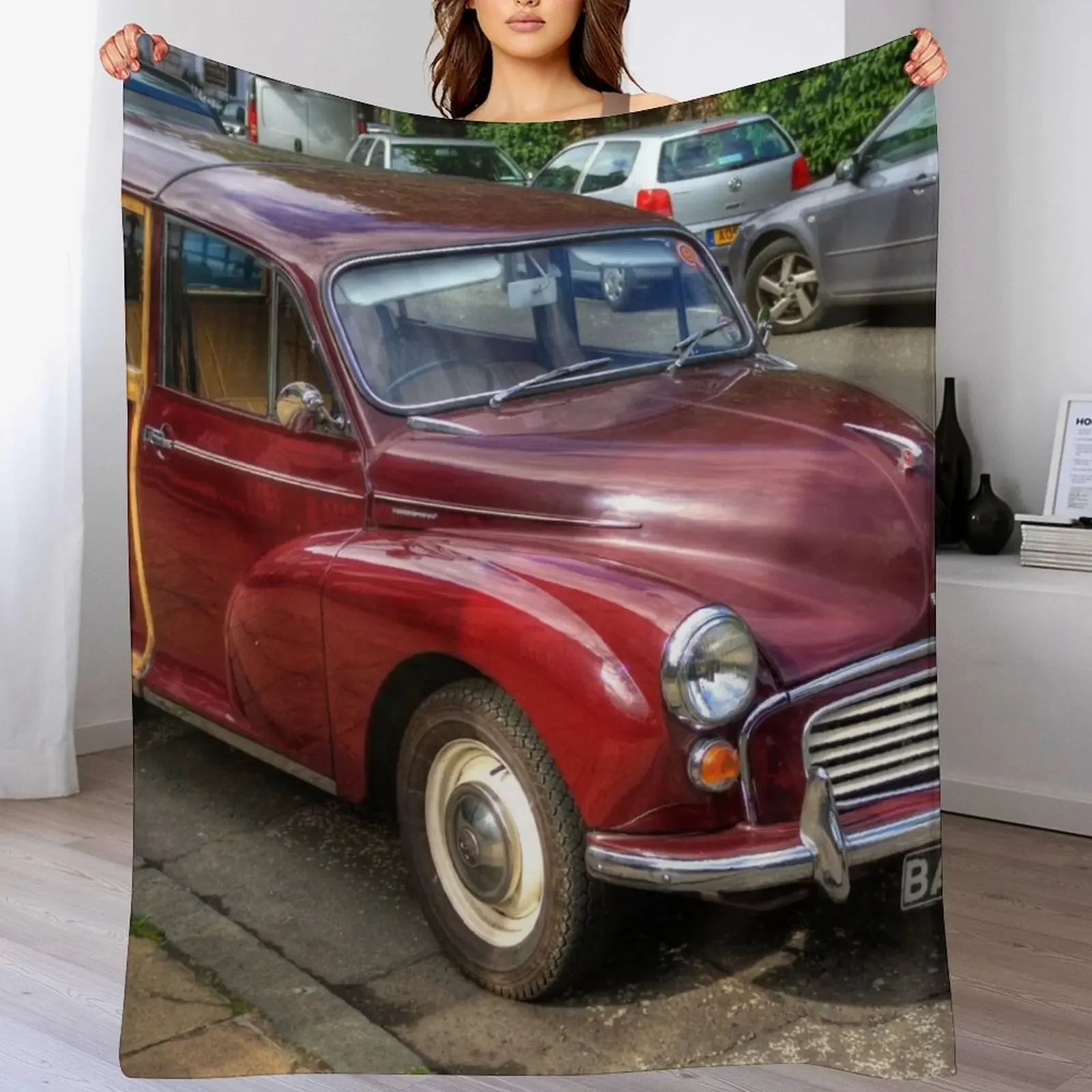 Morris Minor 1000 Traveller Throw Blanket Elegant Warm Throw Blanket for Hotel Home