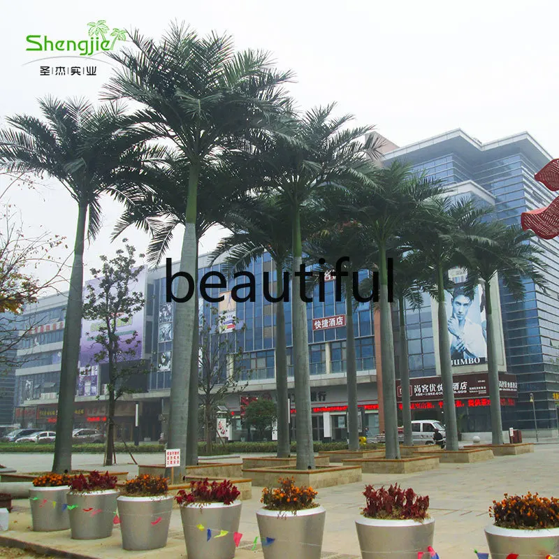 

Coconut trees, large indoor and outdoor tropical decoration, artificial flame retardant coconut tree street landscaping