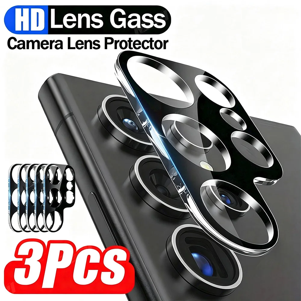 3Pcs For Samsung Galaxy S26 S24 S23 S22 S21 Ultra Plus HD Lens Protectors Galaxy S25 S23 S21 S20 Ultra FE Camera Protective Film
