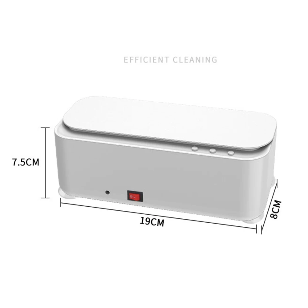 2022 Mini Ultrasonic Cleaner Washer USB Rechargeable Washing Machine Portable Home Office Travel Glasses Jewelry Cleaning Box