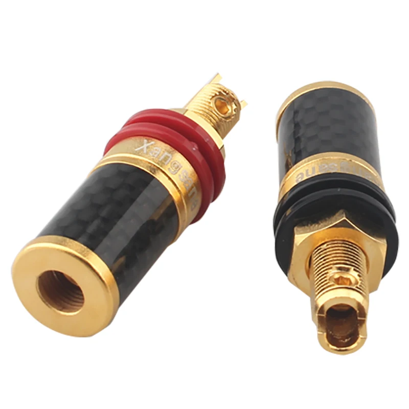 High Copper Binding Post  Banana Plug Socket HI-END Binding Post Amplifier Speaker Audio Connector Terminal