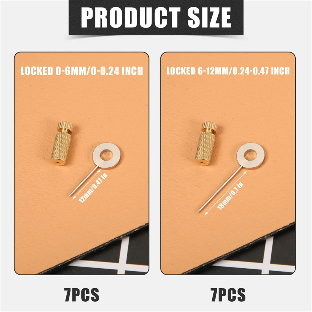 High-end 14Pcs Leather Positioning Needles, Leather Suture Positioning Needle Leather Locking Pins Leathercraft Located Needles