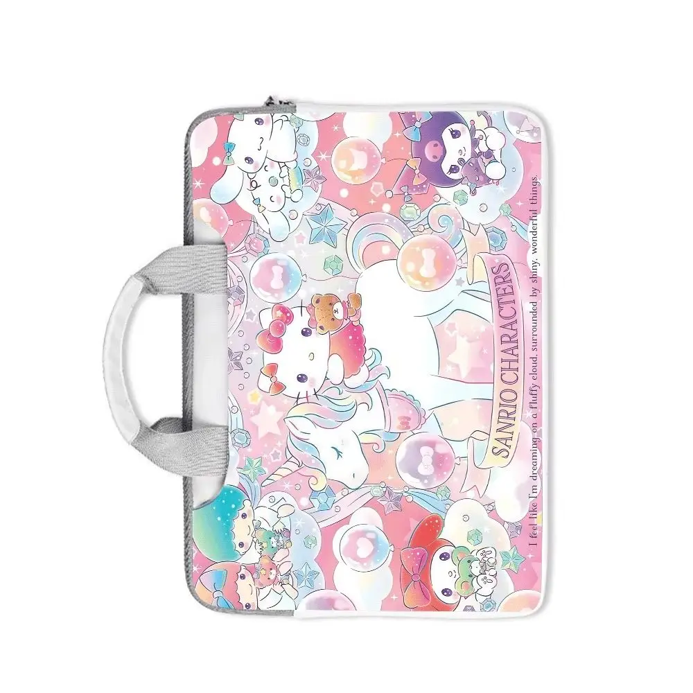 

Сумка для ноутбука с рисунком Hello Kitty, защитный чехол для Macbook 12, 13, 14, 15,6, 16 дюймов, портфель для Macbook Air, ASUS, Huawei, праздничный подарок