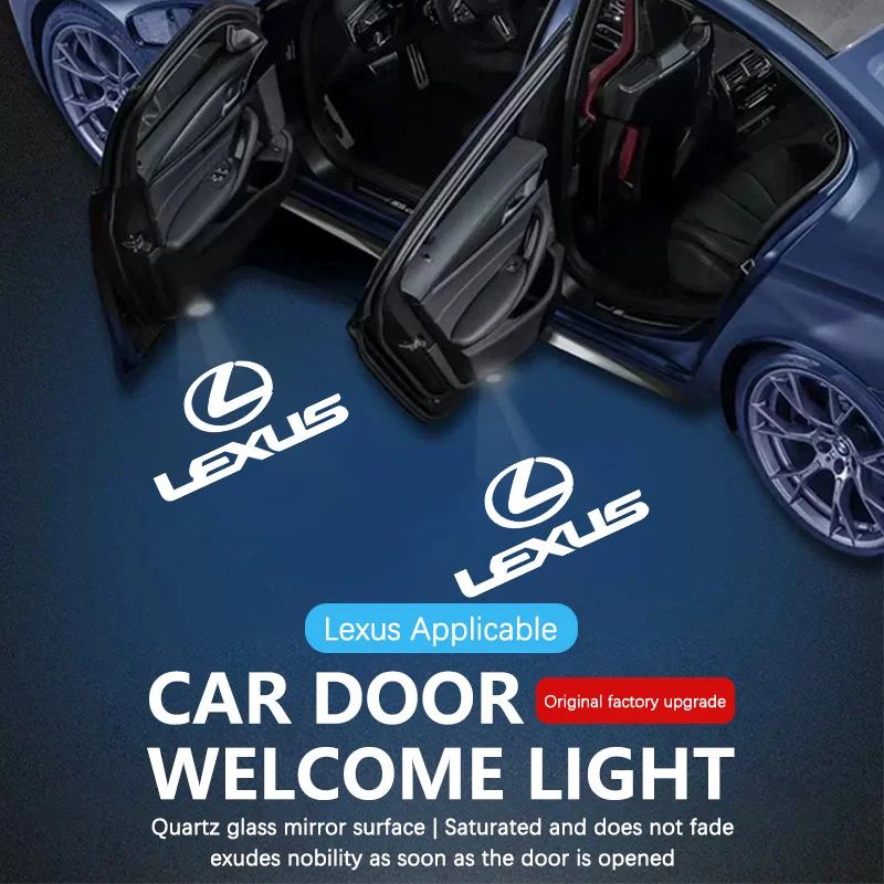

Светодиодные проекторные лампы-наклейки для автомобиля, проекционные светильники с эффектом тени для дверей автомобиля, для Lexus RX ES GX LS LX IS GS RC UX ES200 ES250 ES260 ES300