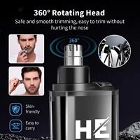 Hiena Finish Machine Electric Professional Electric Hair Clippers Beard Clipper Rechargeable Men's Shaver Hair Trimmer Kit 6