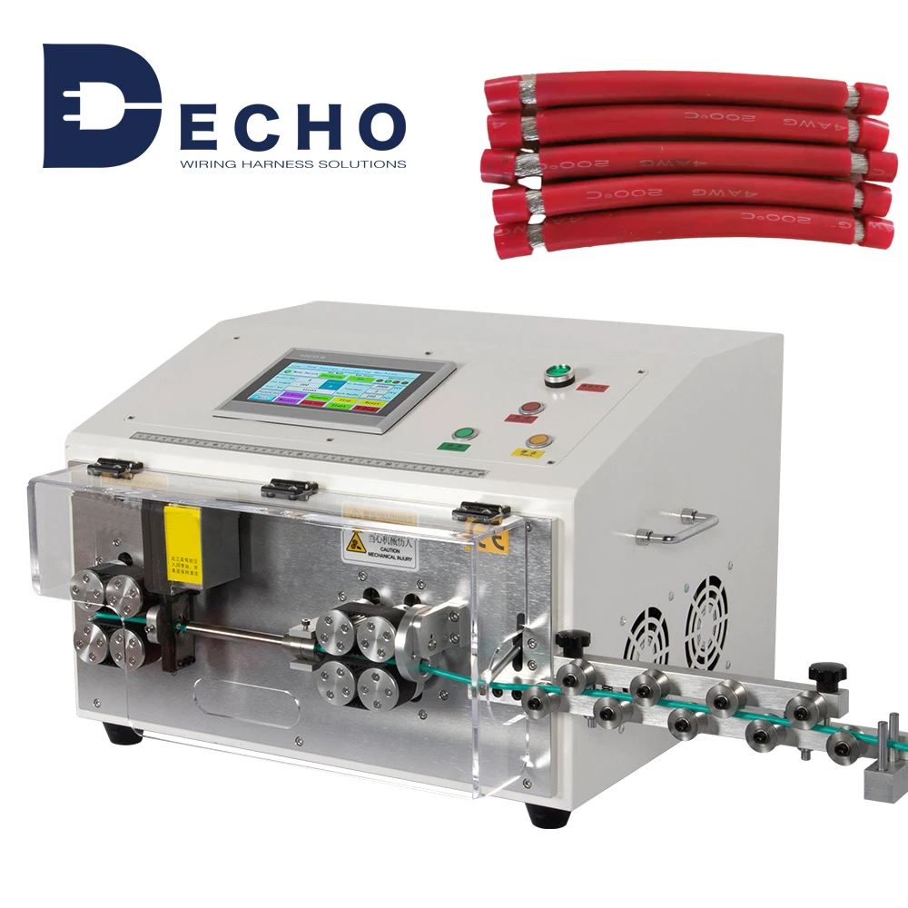 DECHO DE-S145 Electric 1-35mm2 fully automatic cable cutting and stripping machine for 3-layer cable