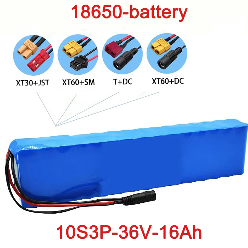 36V 10s3p 18650 Lithium Battery Pack 350W 600W 42V 16000mah Electric Bicycle Fiidao D1 D4s M365 Electric Scooter Battery