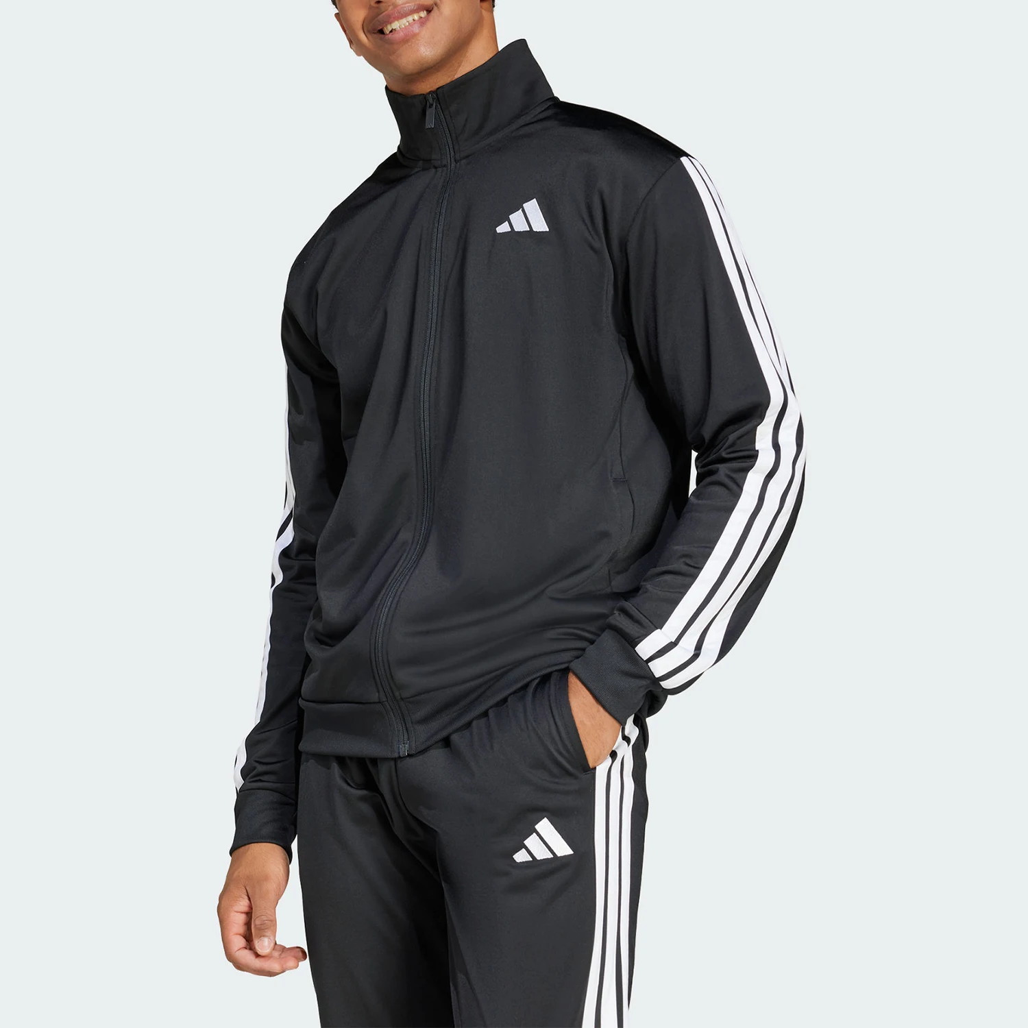 adidas-official-genuine-2025-spring-new-men's-sport-three-stripes-jacket-ji8816