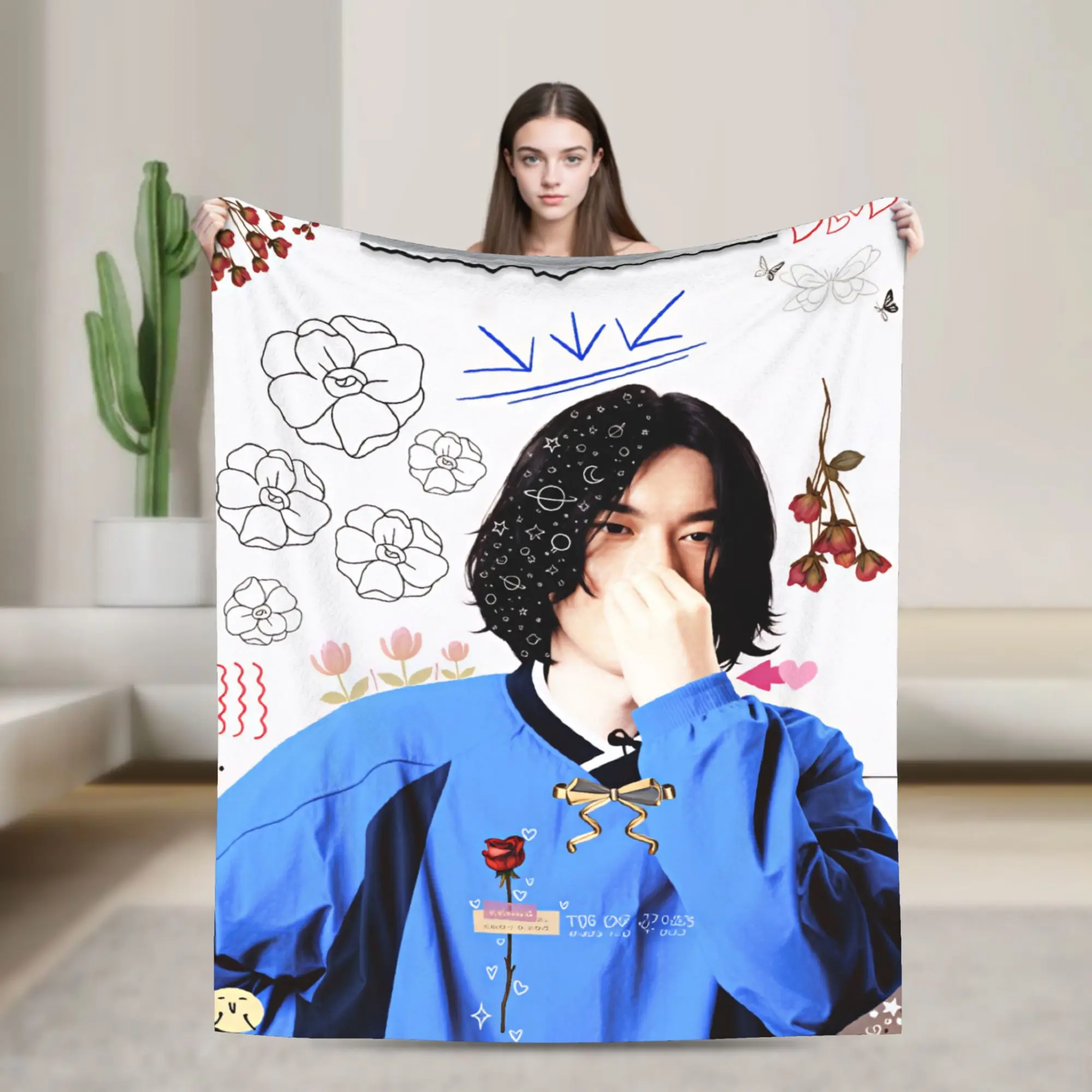 Japan Singer K-Kenshi Y-Yonez Plush Blanket Child  Flannel Throw Blanket For Living Room Super Soft Quality Bedspread Gift Idea