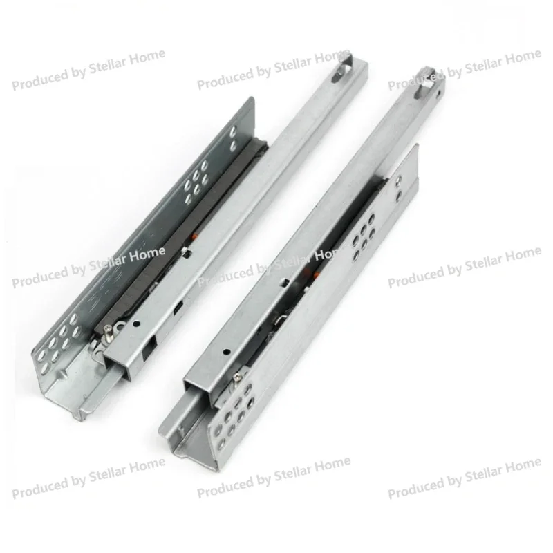 

Under Mount Single Extension Drawer Slide Soft Close 3/4 Extension 2-Fold Pin Fixing DTC