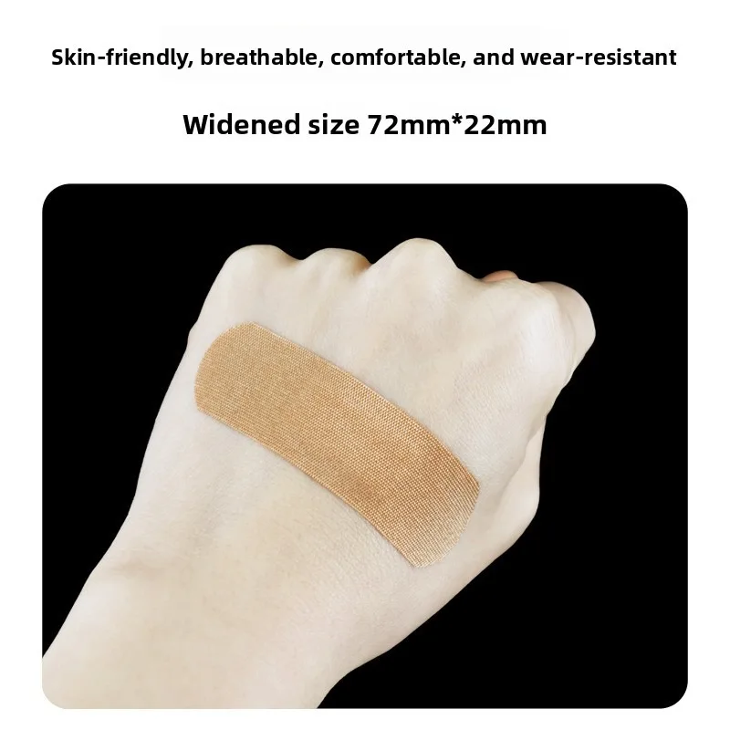 120 Pcs Large Elastic Waterproof Bandages Medical Breathable Plasters Anti-Slip Adhesive Strips Blister Prevention Wound Care