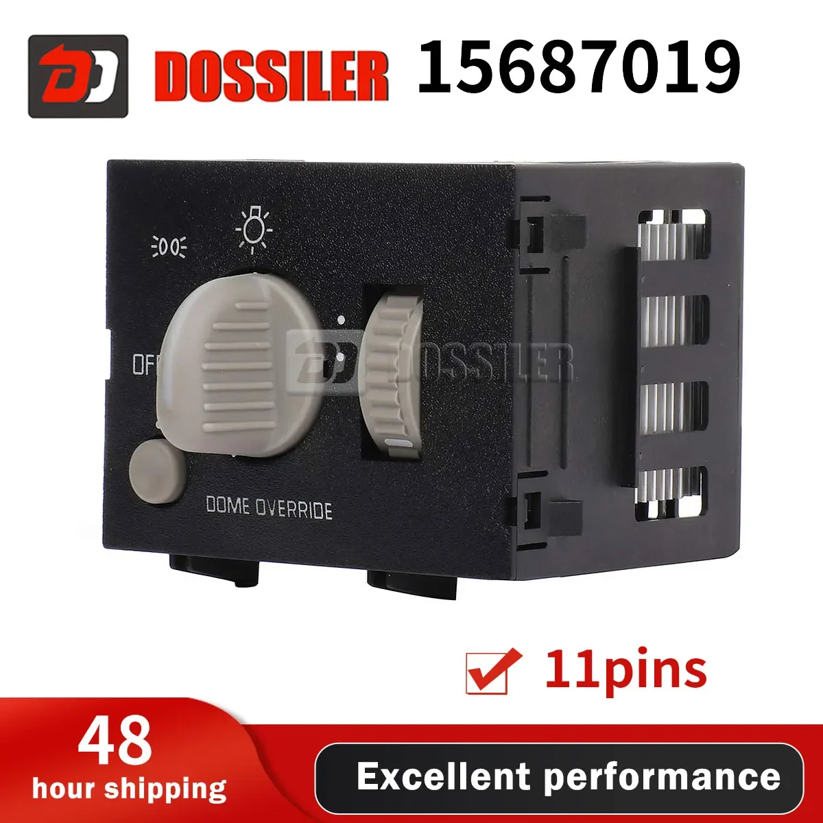 

15687019 Dossiler Headlamp Dimmer Switch for 1995-2009 Chevy GMC C1500 C2500 C3500 K1500 K2500 K3500 Express 1500 2500 3500