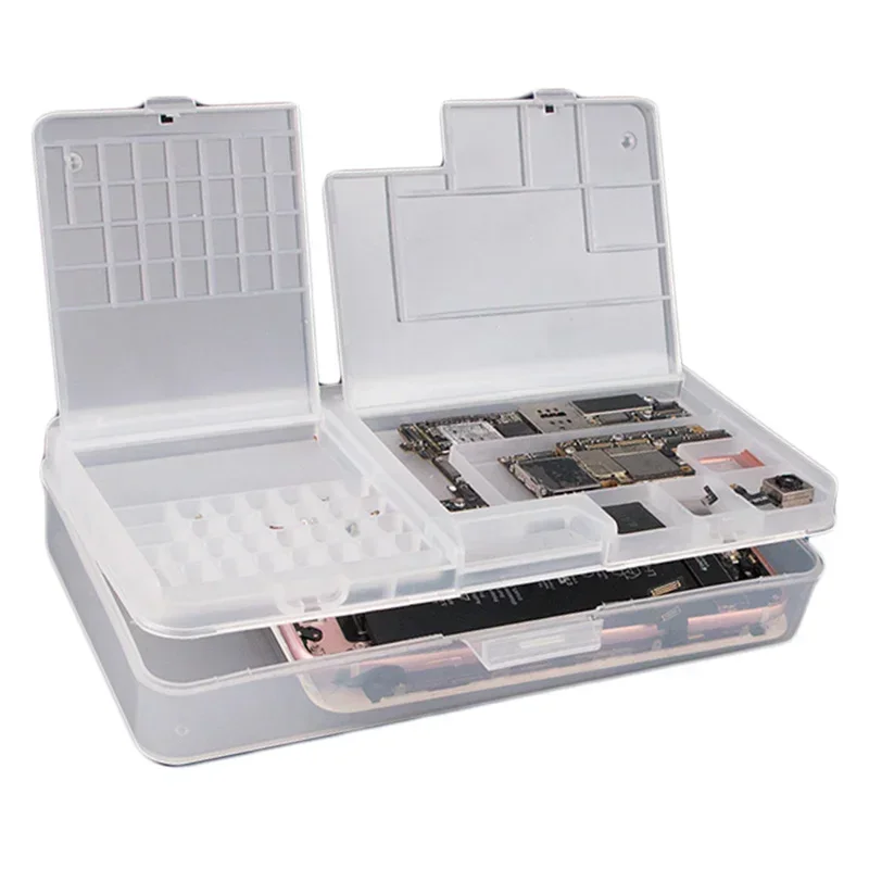 OSS Team W203 Multi Functional LCD Screen IC Parts Screw Accessories Phone Storage Box Chip Component Container